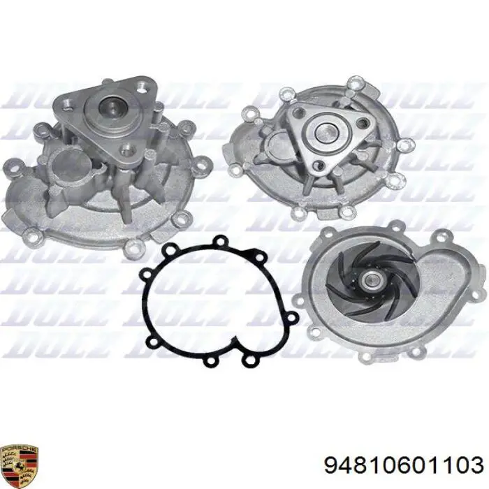 Помпа охлаждения Porsche 94810601103 цена, от 64.97 USD