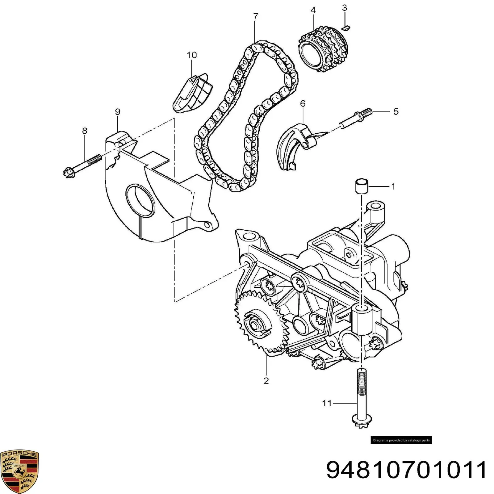 Помпа масляная Porsche 94810701011 цена, от 190.68 USD