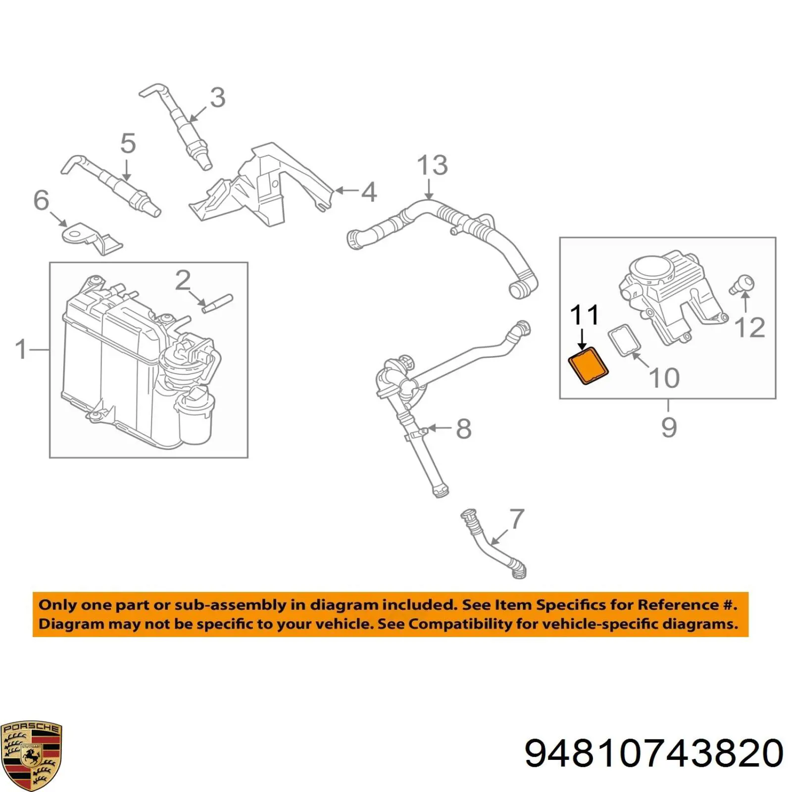  Porsche 94810743820 цена, от 14.15 USD