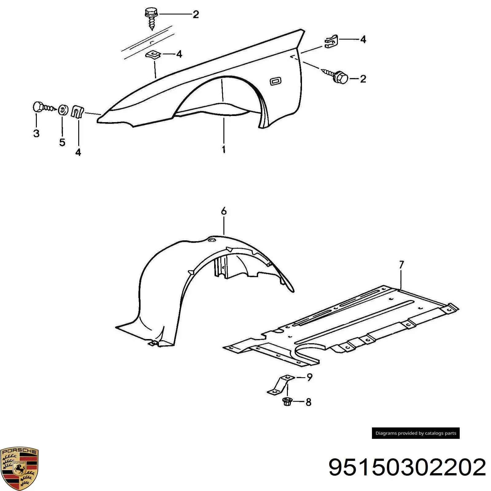  95150302202 Porsche