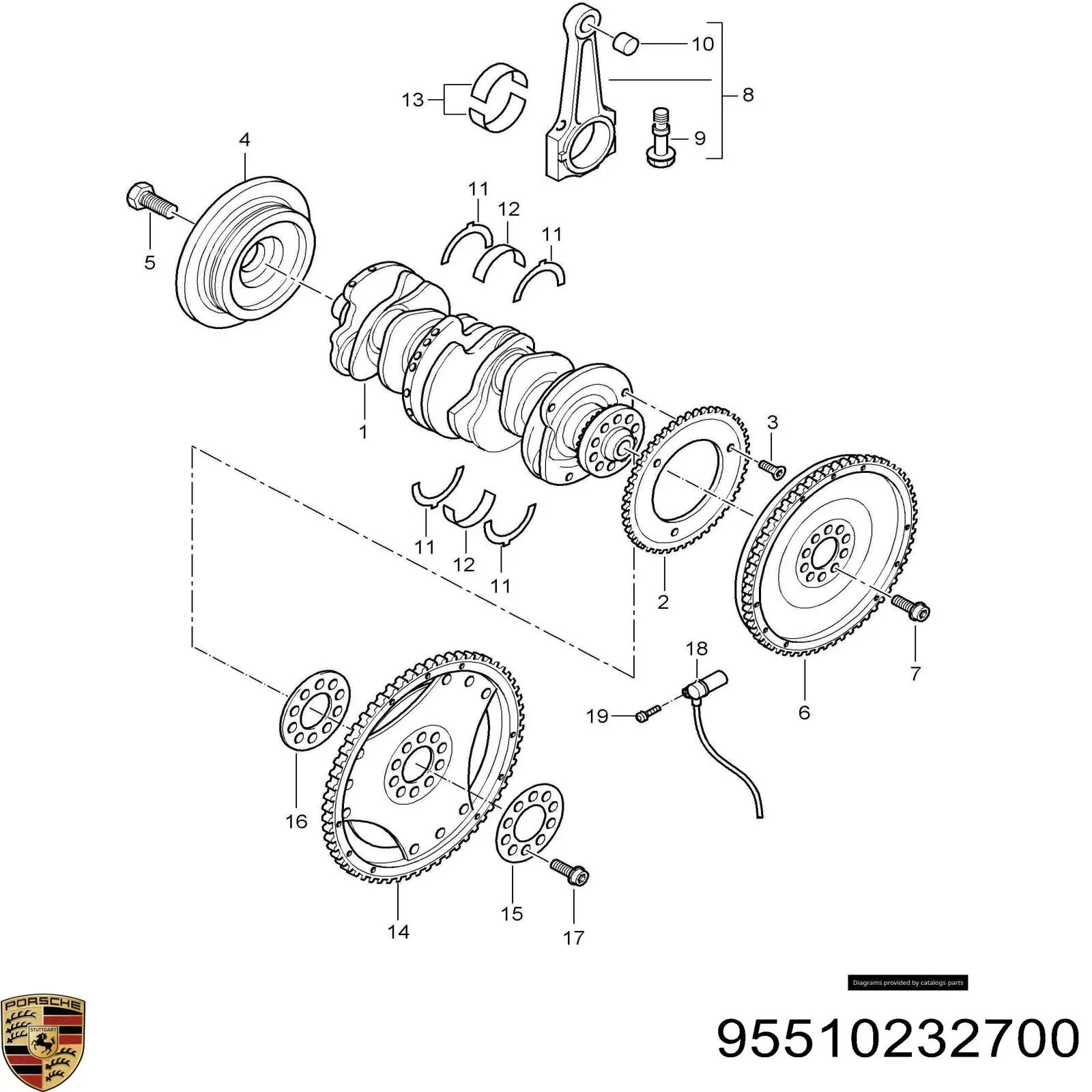 Маховик двигателя VAG 95510232700 цена, от 50.68 USD