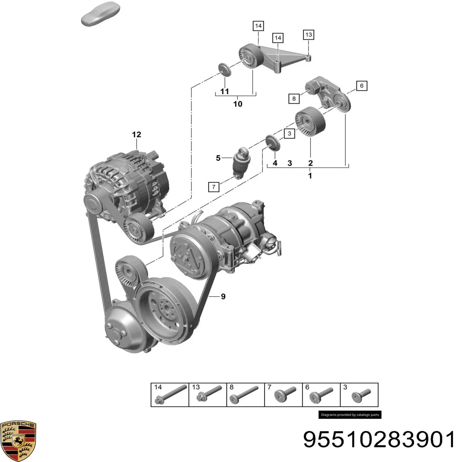  95510283901 Porsche