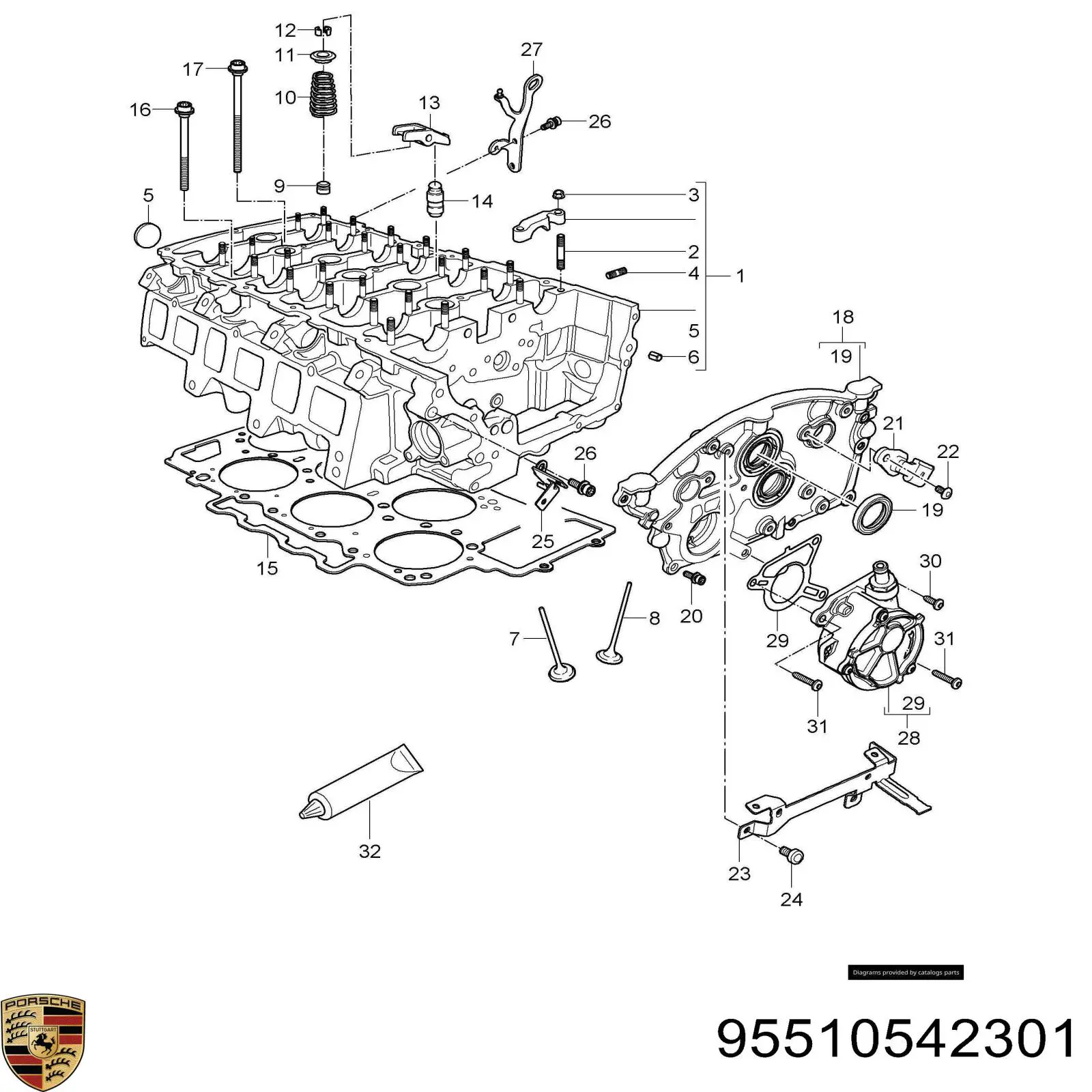  Porsche 95510542301 цена, от 10.14 USD