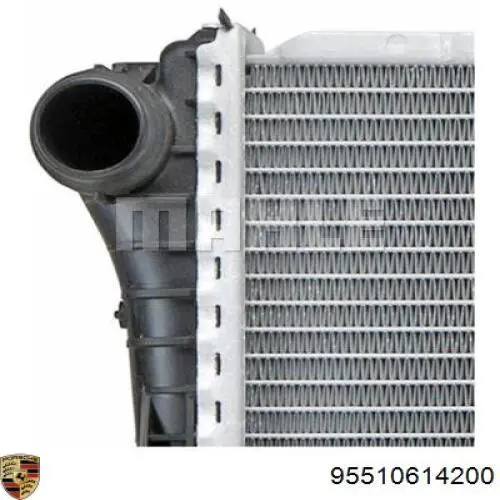 Радиатор охлаждения двигателя Porsche 95510614200 цена, от 50.68 USD