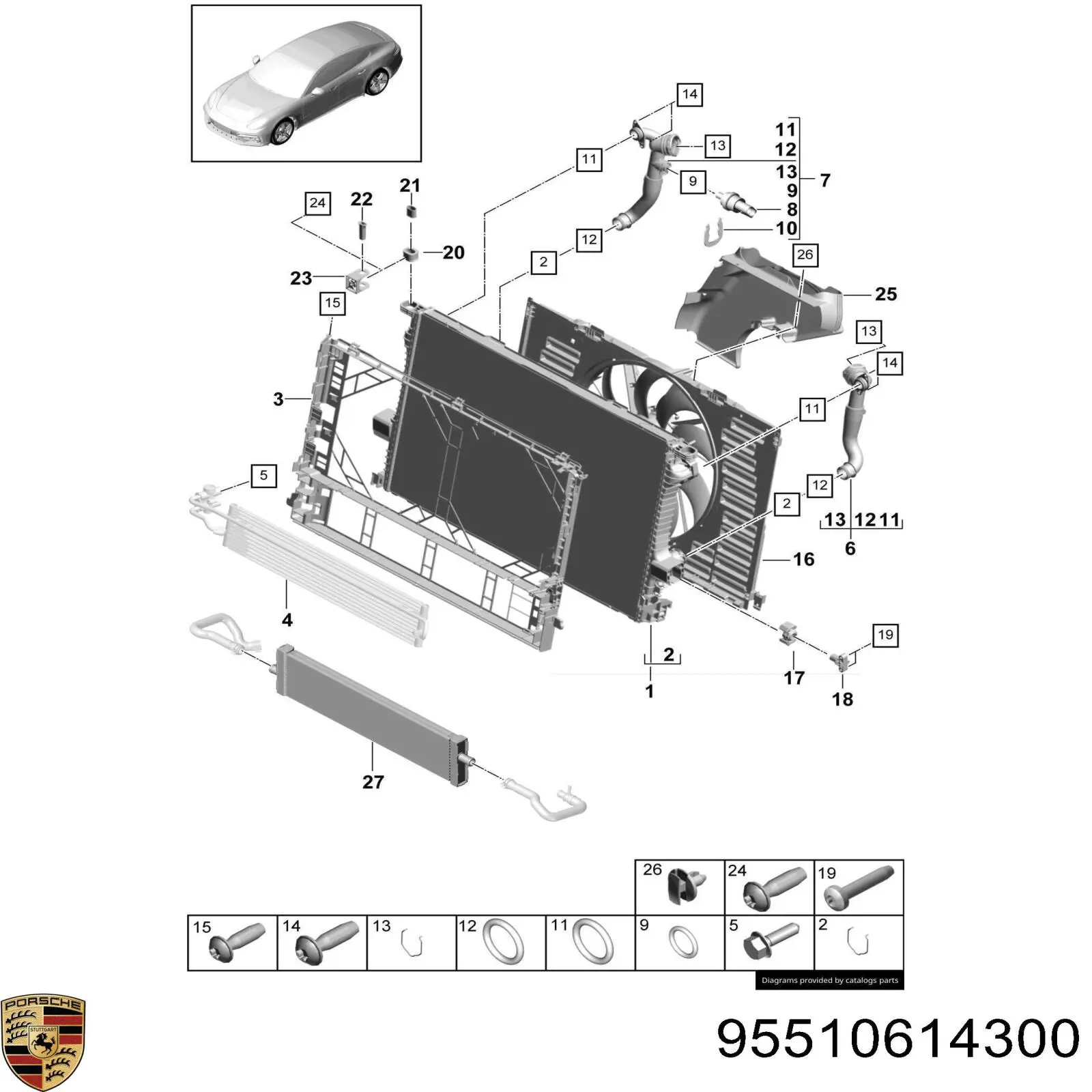 Купить 95510614300 Porsche 