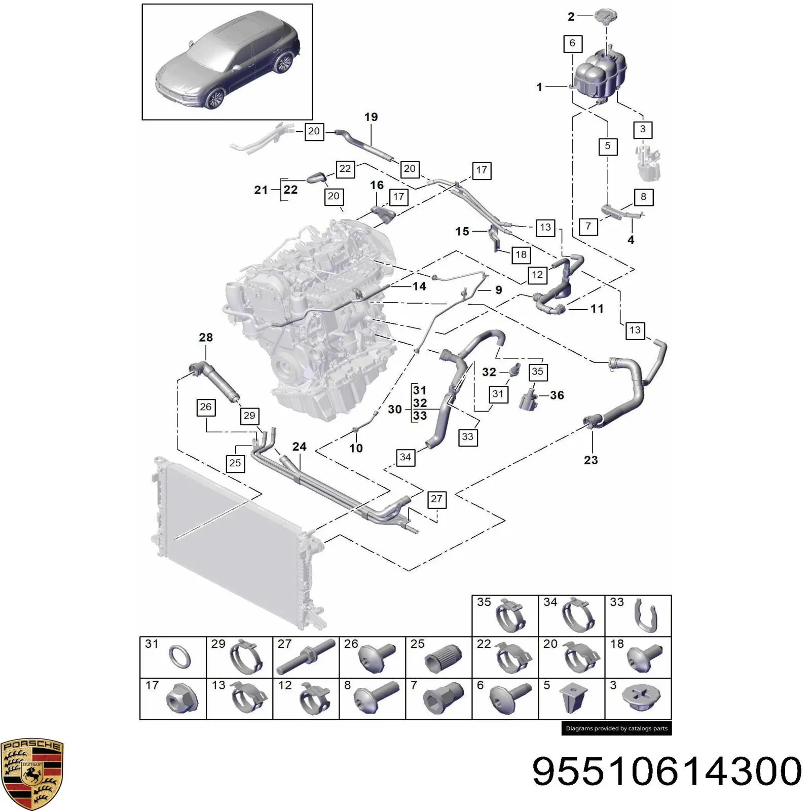  Porsche 95510614300 цена, от 1.27 USD