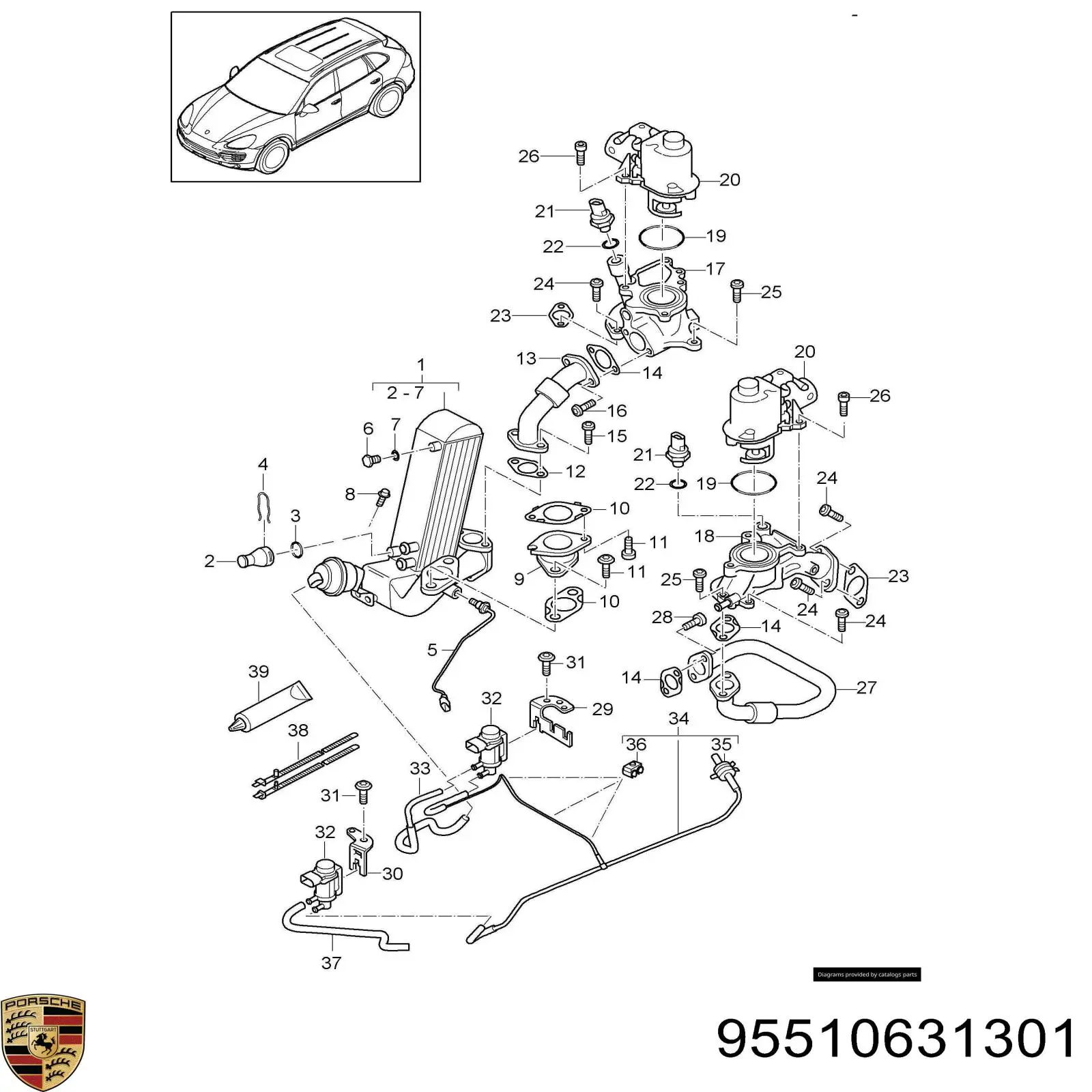  Porsche 95510631301 цена, от 81.34 USD