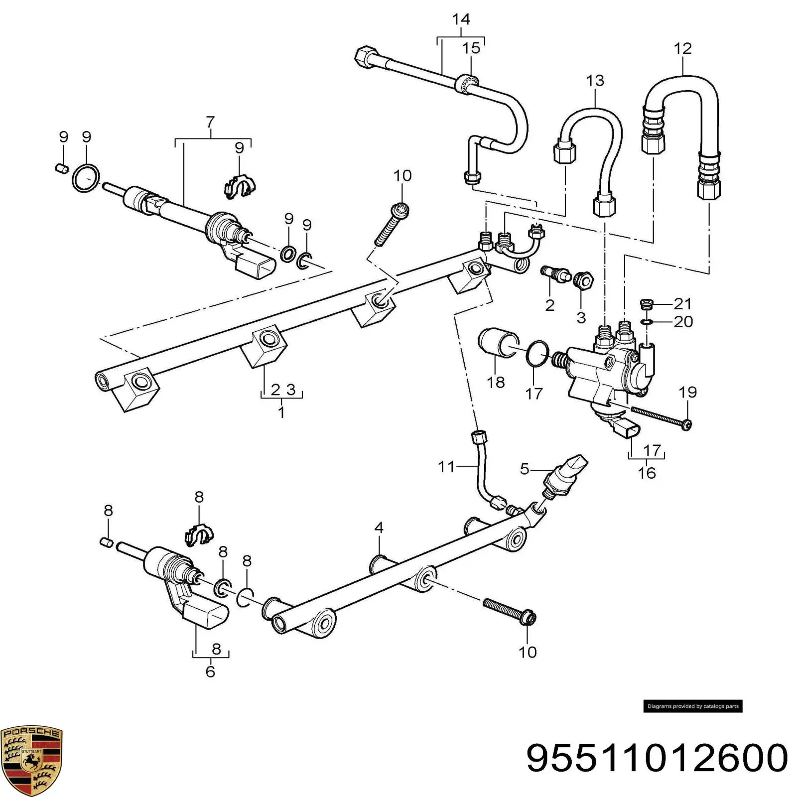  95511012600 Porsche