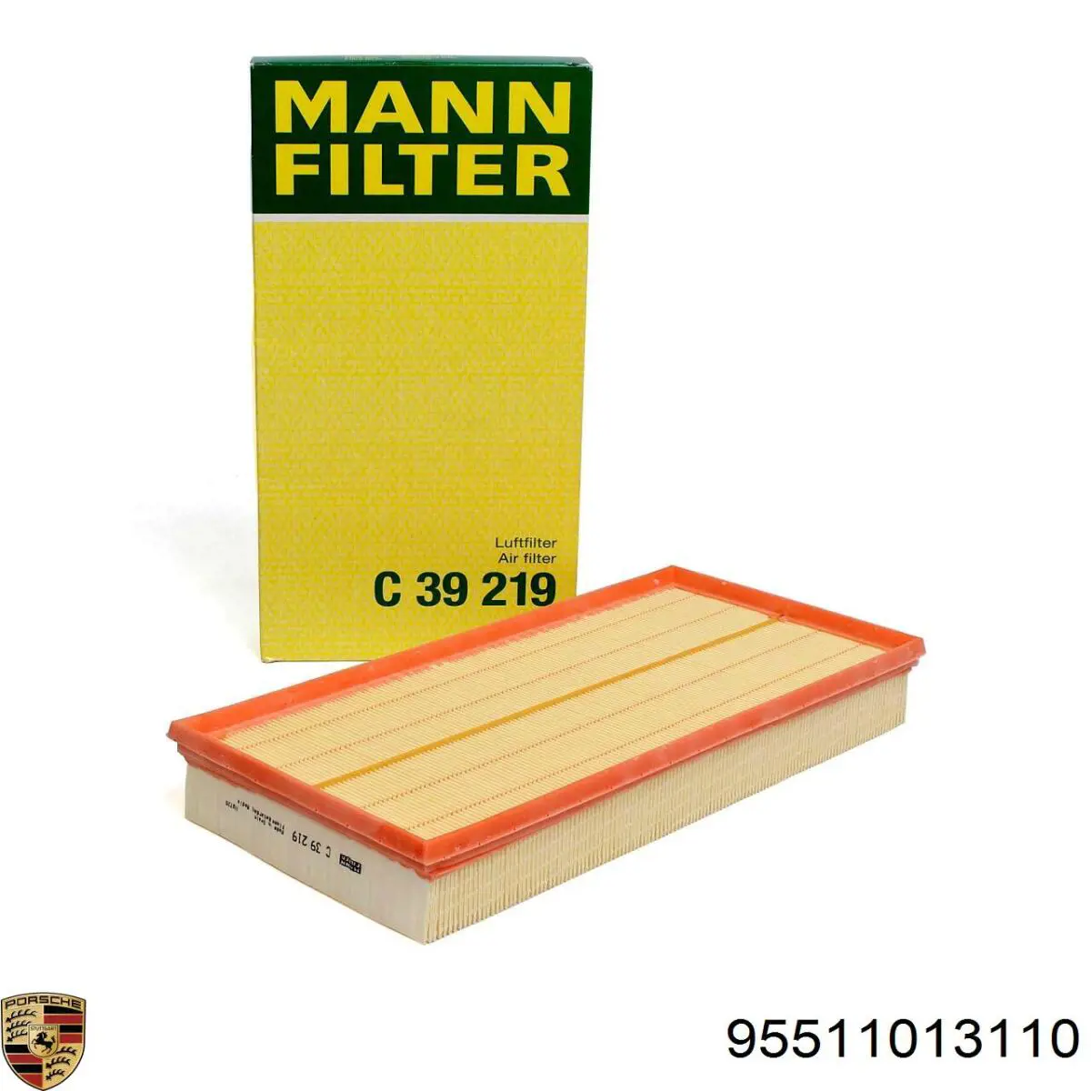 Элемент воздушного фильтра Porsche 95511013110 цена, от 13.36 USD