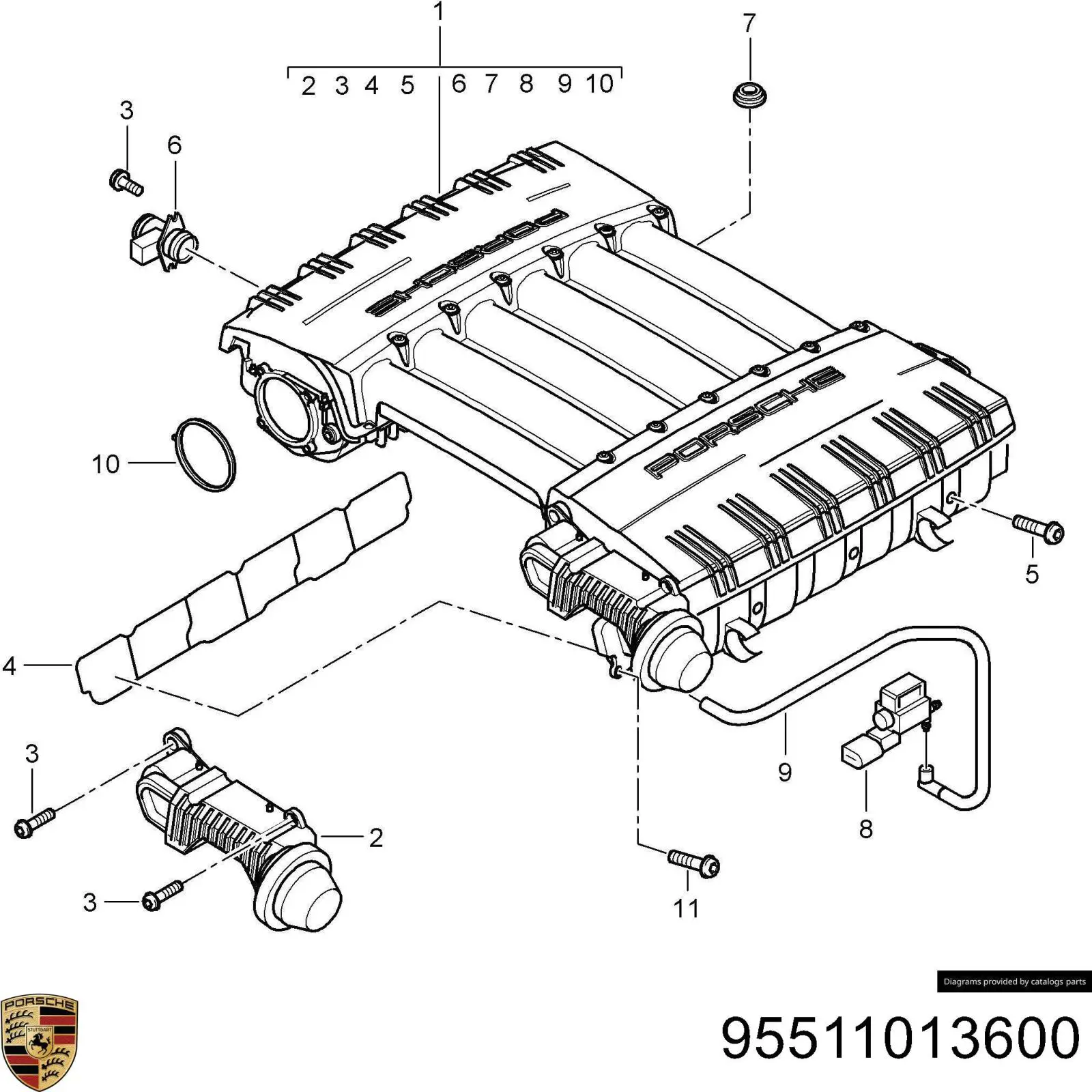 95511013600 Porsche 