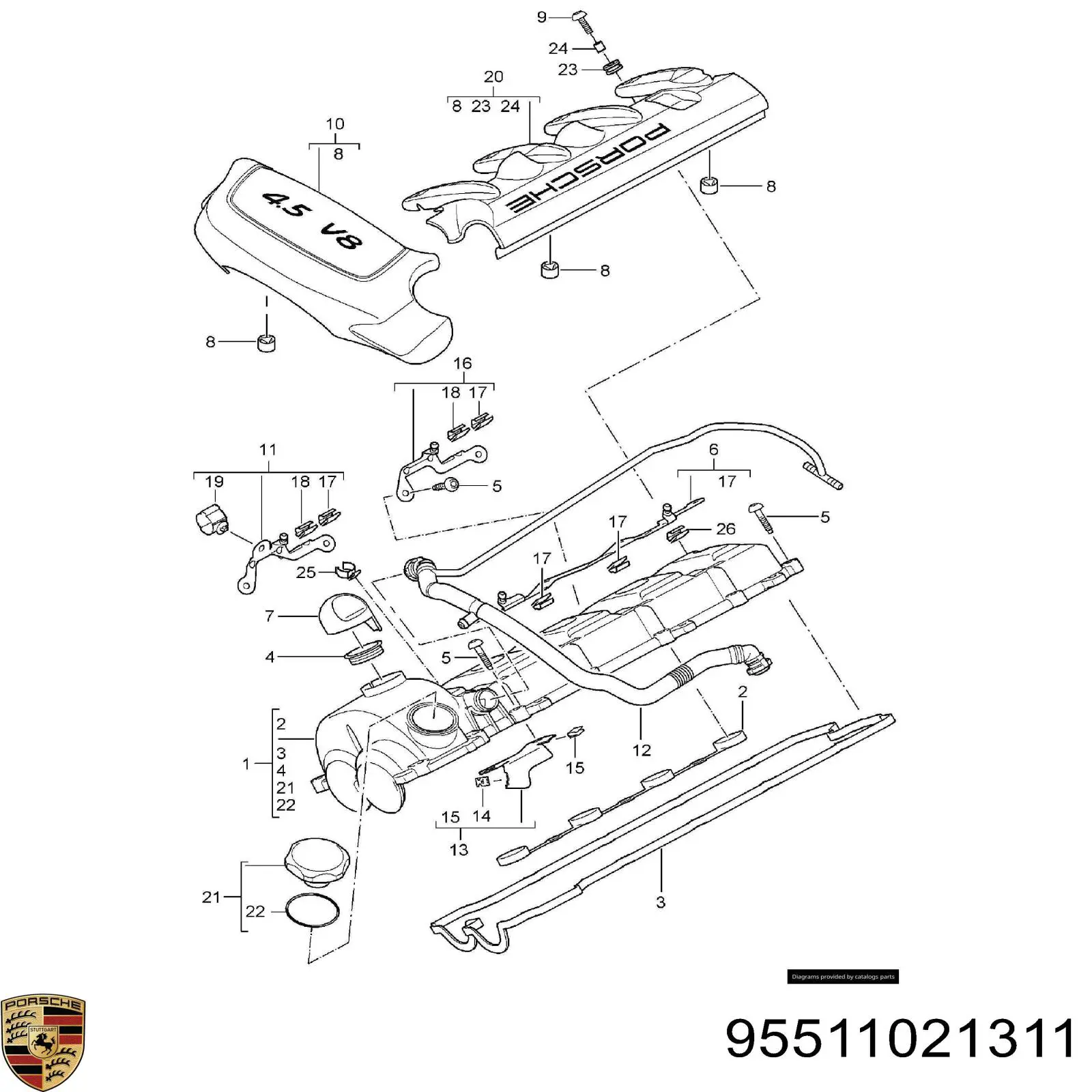  95511021311 Porsche