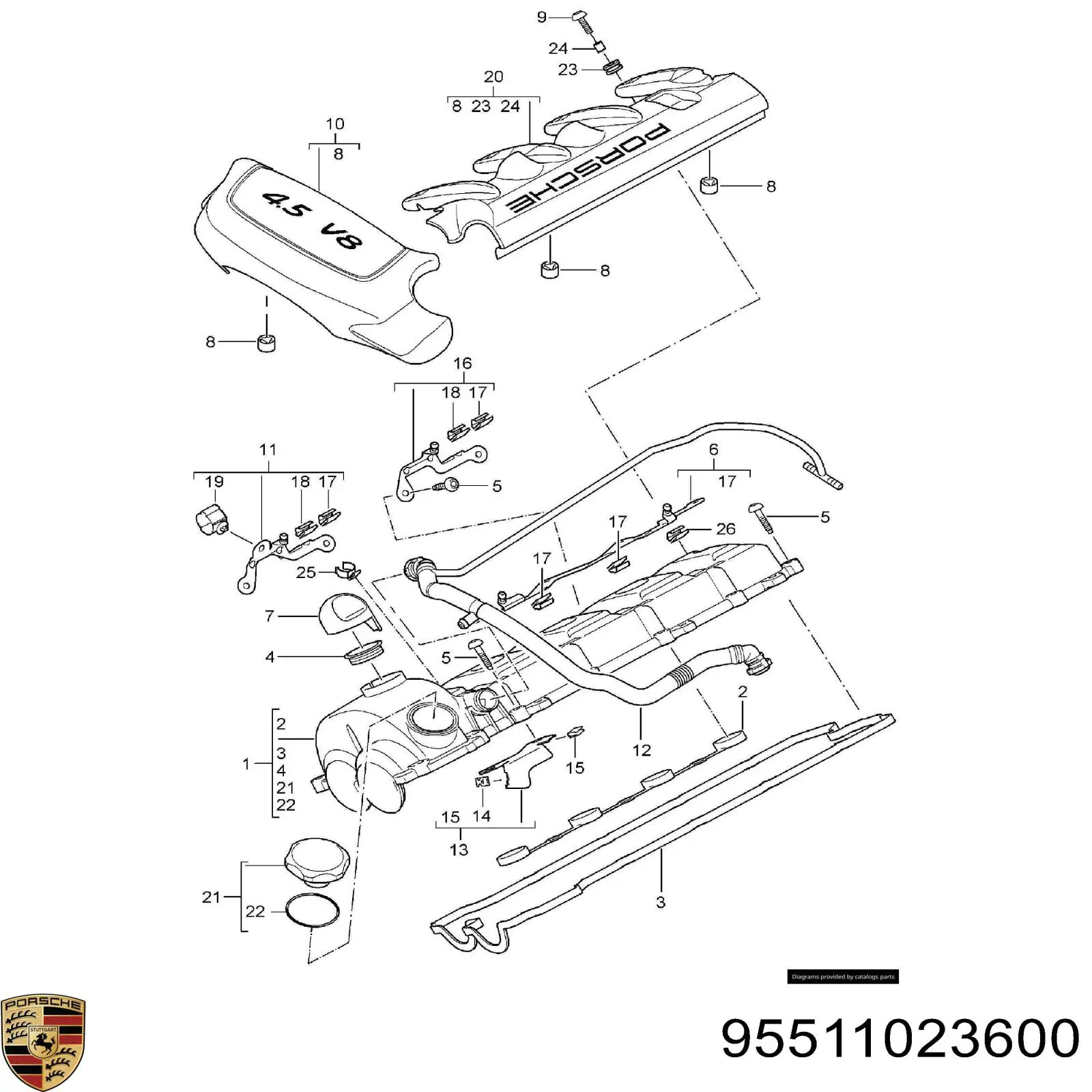 95511023600 Porsche 