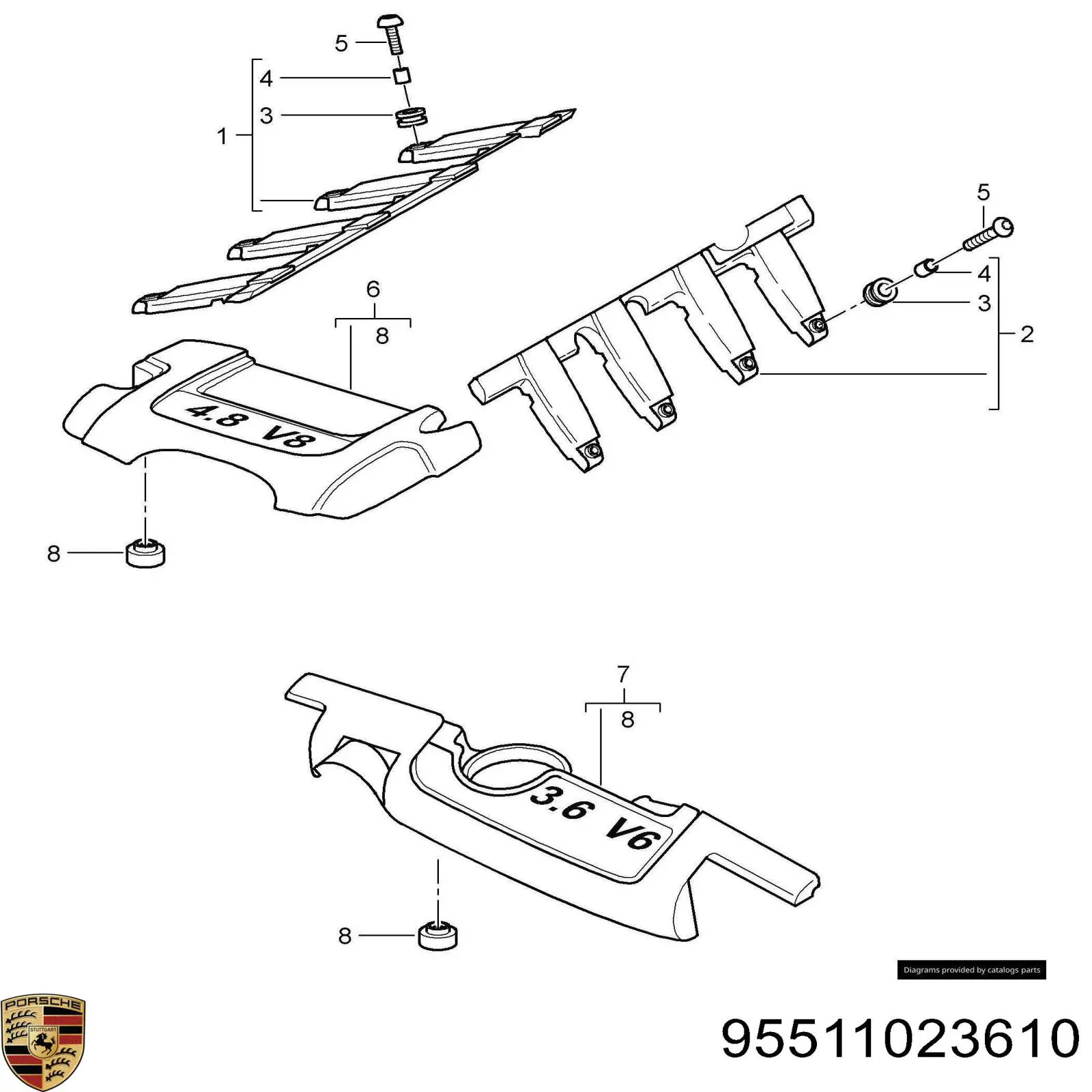 95511023610 Porsche 