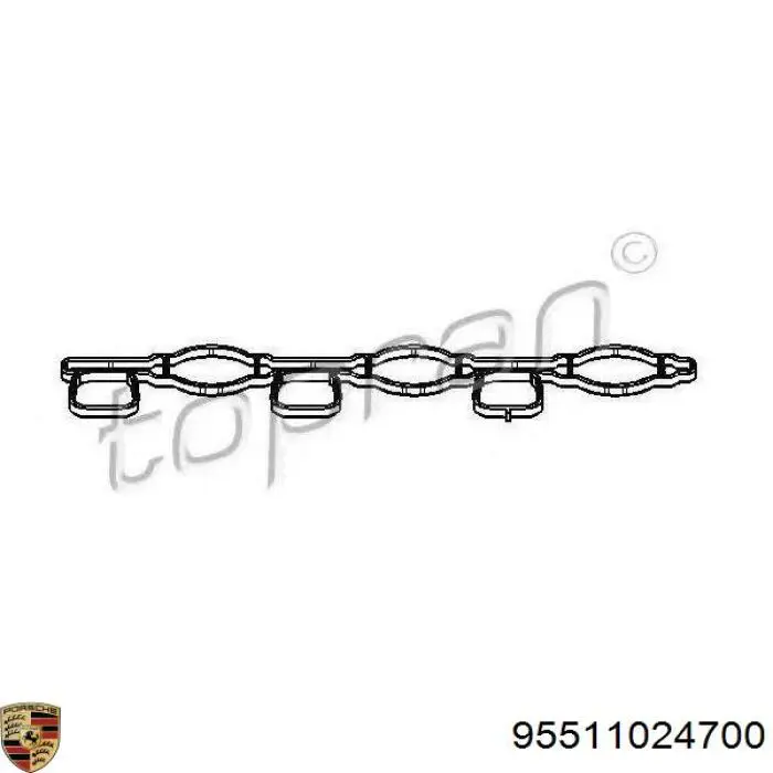 Прокладка всасывающего коллектора Porsche 95511024700 цена, от 8.25 USD