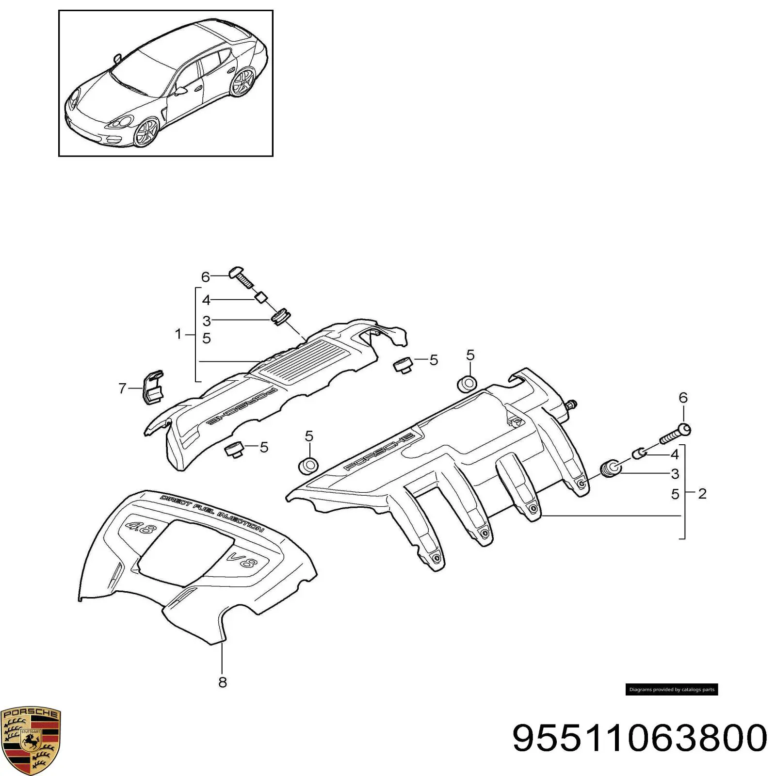  Porsche 95511063800 цена, от 5.10 USD