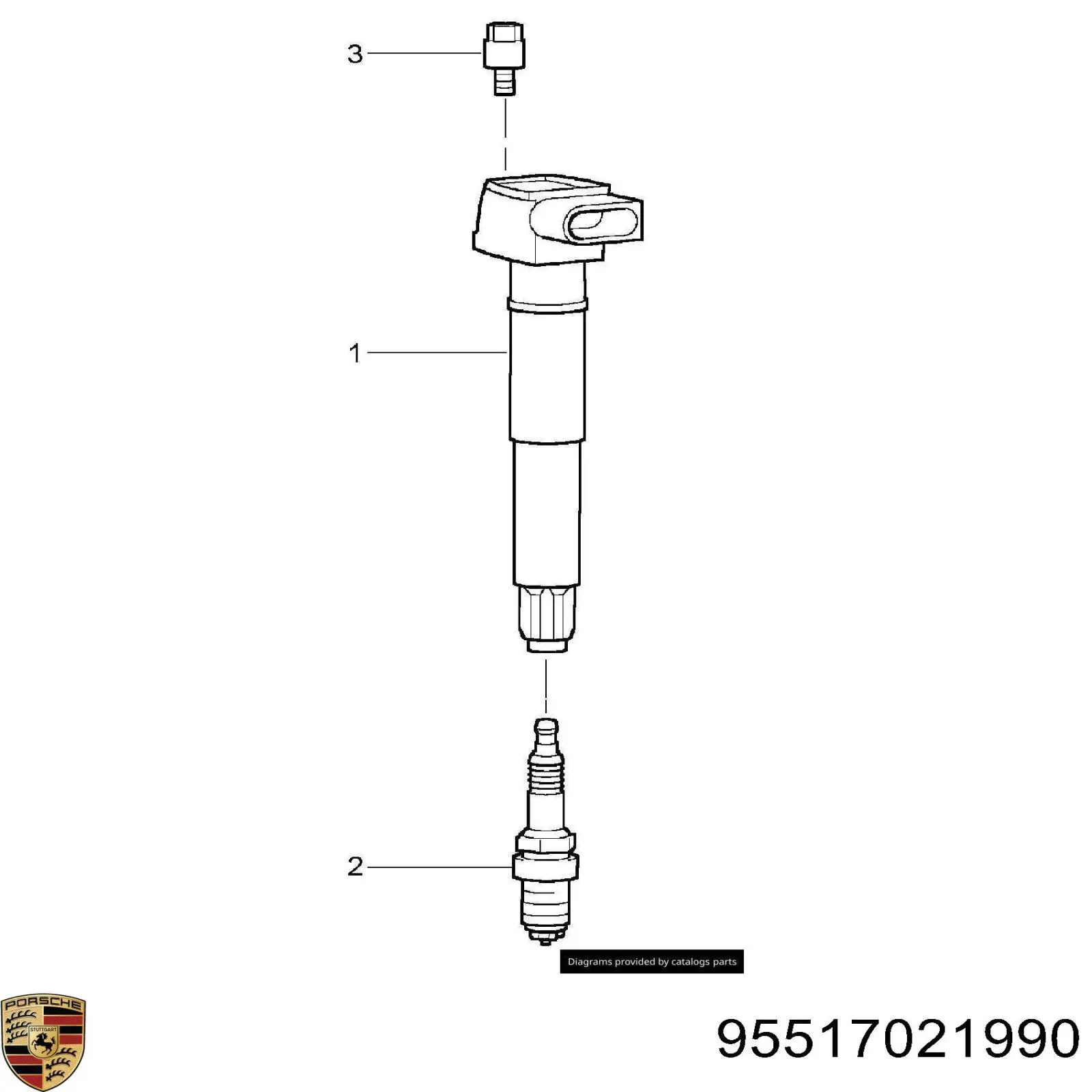 Свеча зажигания Porsche 95517021990 цена, от 31.67 USD