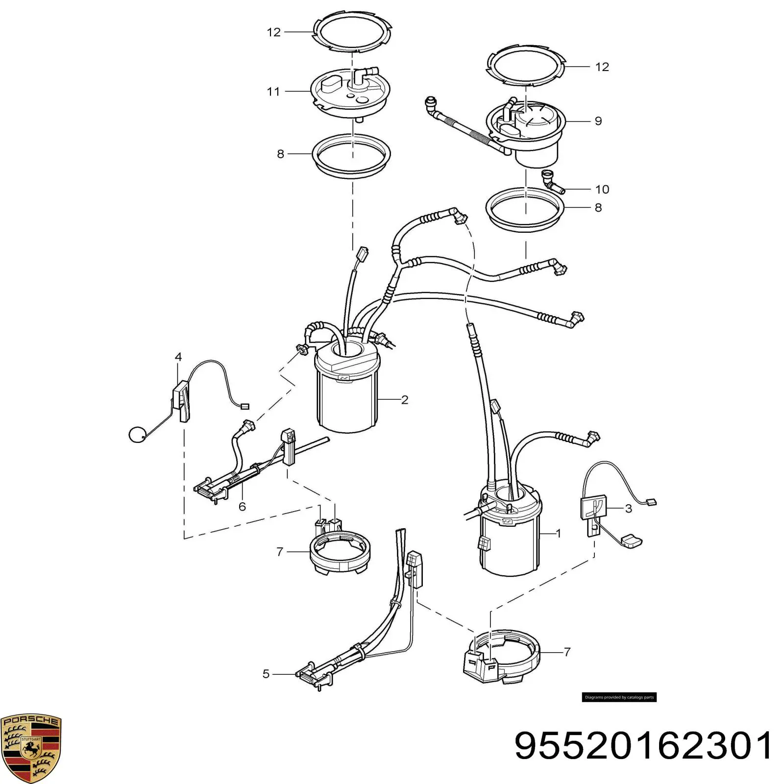 Купить 95520162301 Porsche 