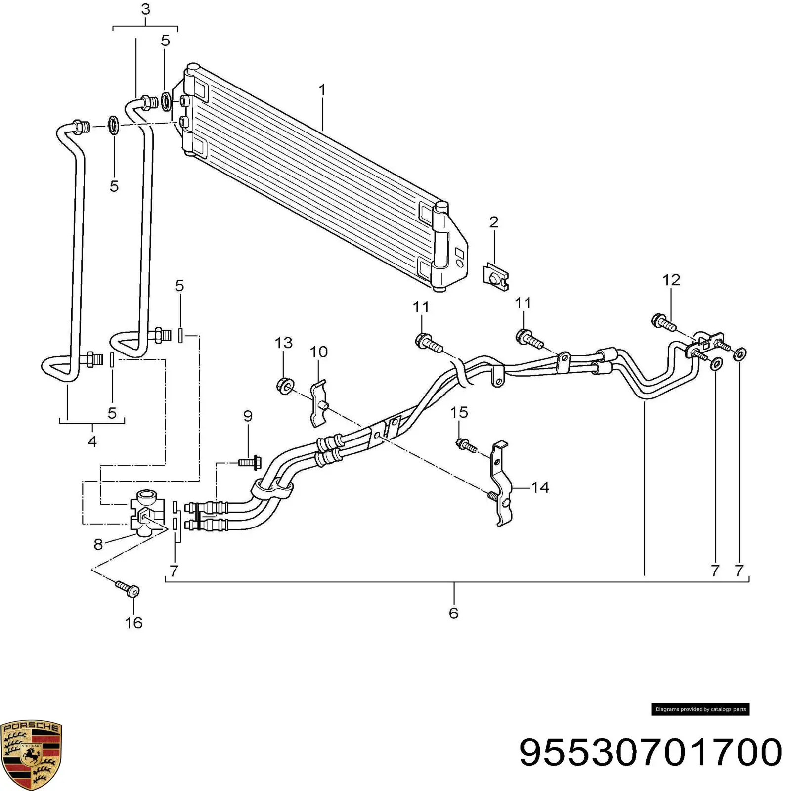 Радиатор охлаждения, АКПП/КПП Porsche 95530701700 цена, от 50.23 USD