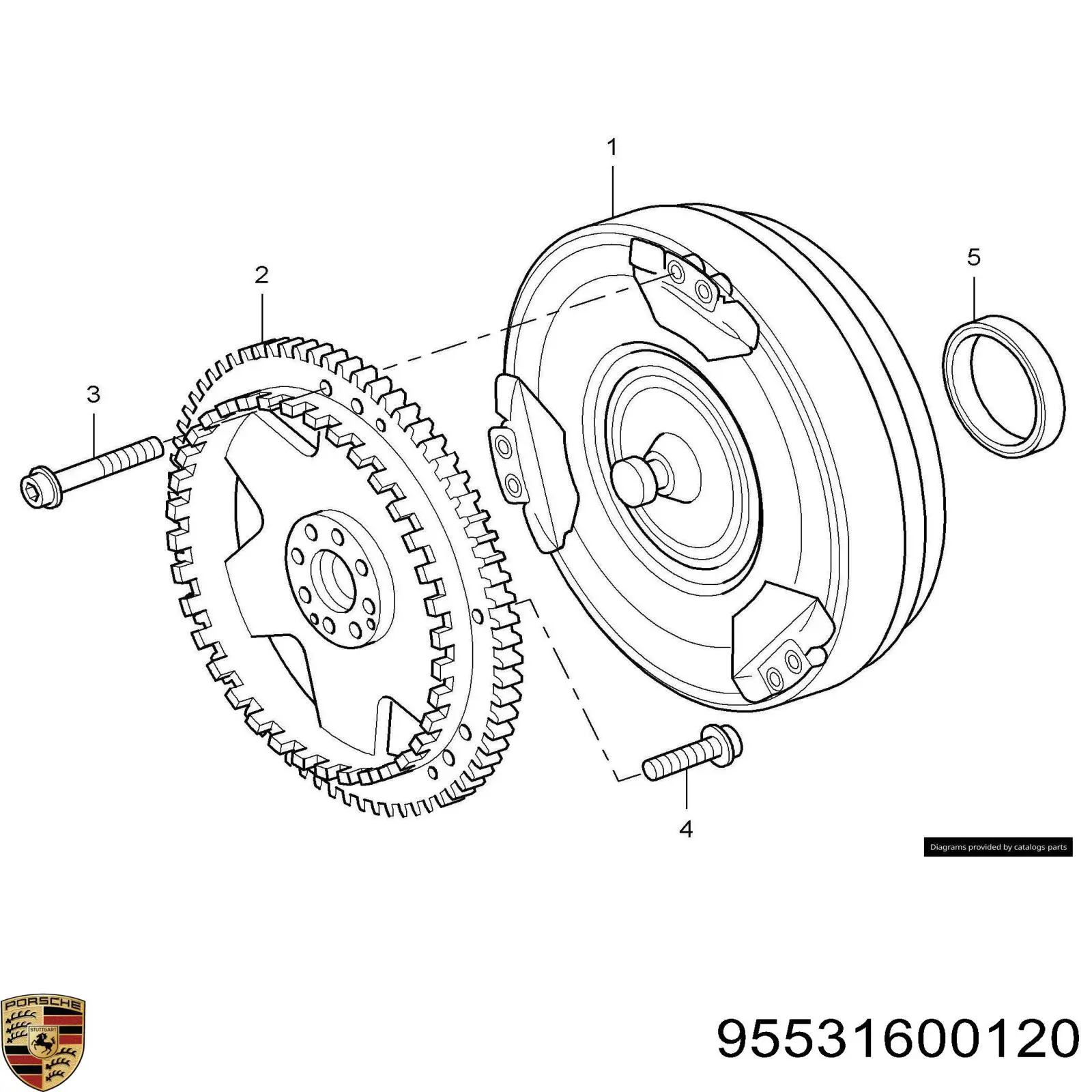 Гидротрансформатор 95531600120 Porsche