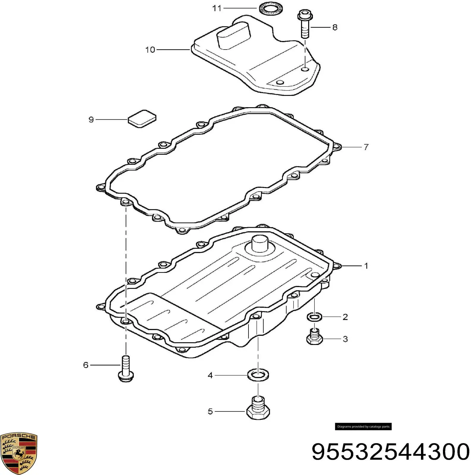 Купить 95532544300 Porsche 