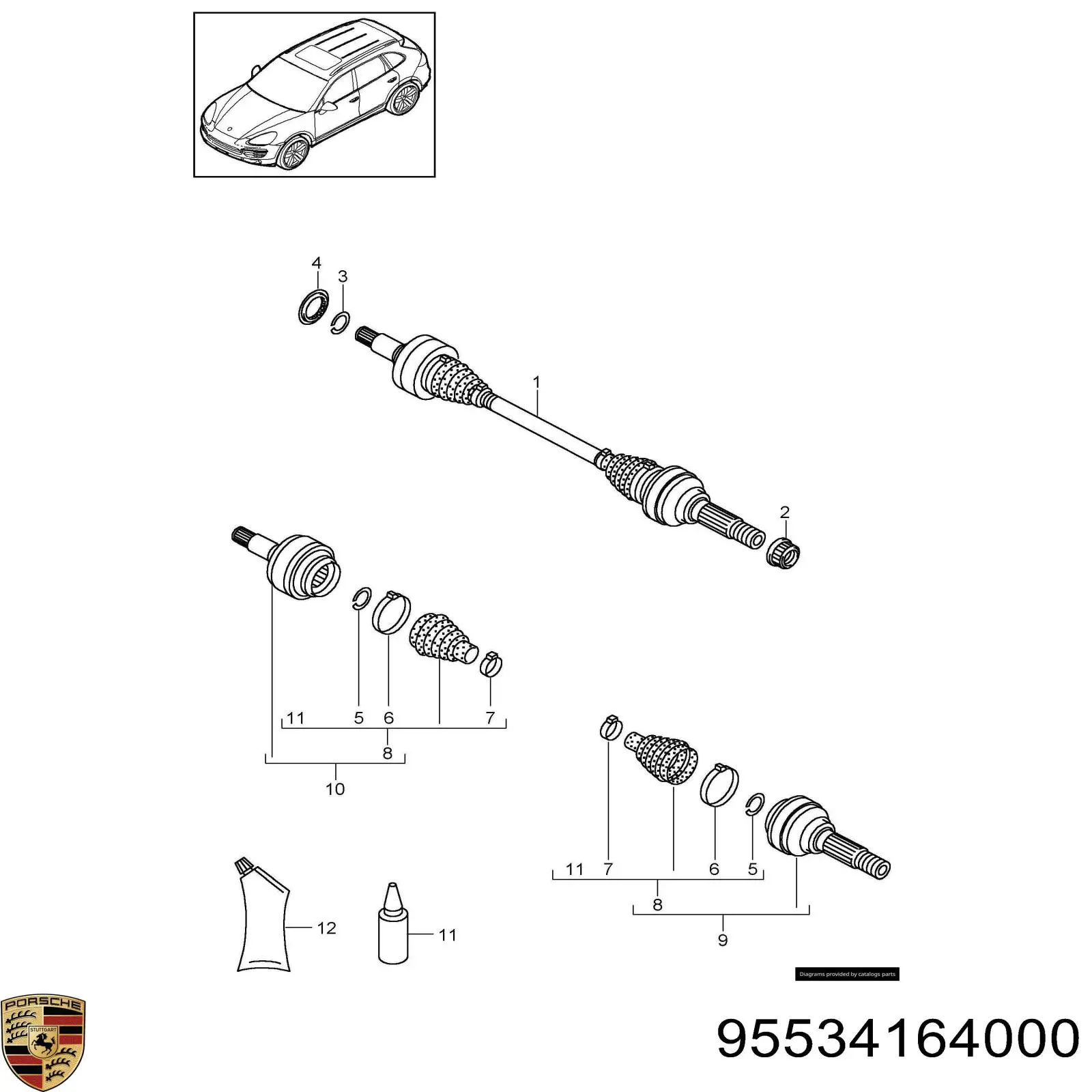  95534164000 Porsche