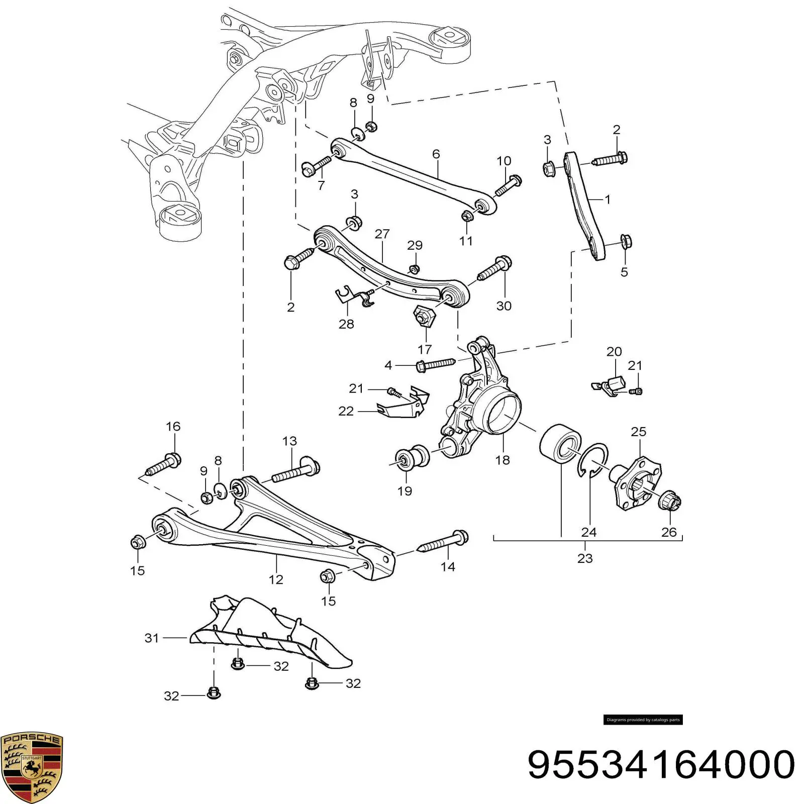 Купить 95534164000 Porsche 