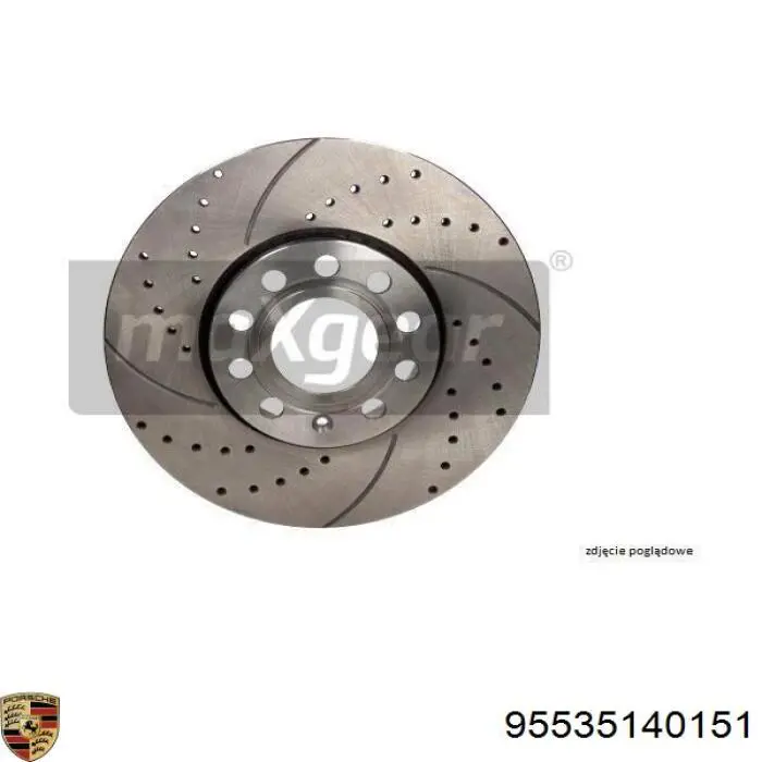 Купить 95535140151 Porsche Ротор тормозной