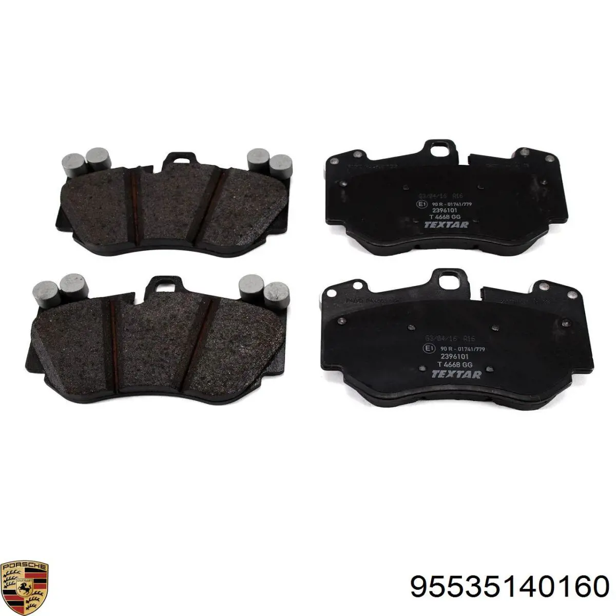 Передние тормозные диски 95535140160 Porsche