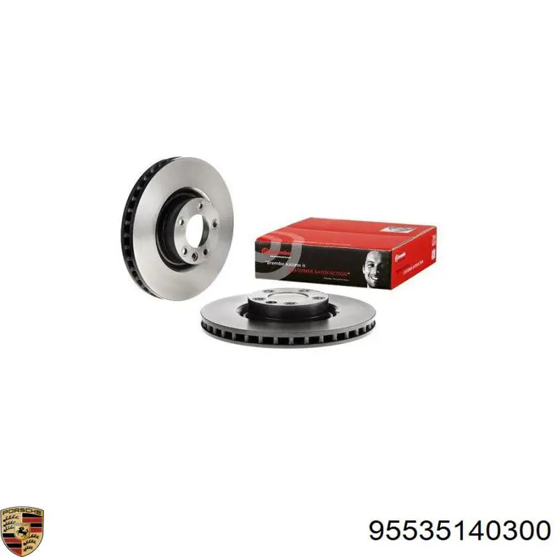 Купить 95535140300 Porsche Ротор тормозной