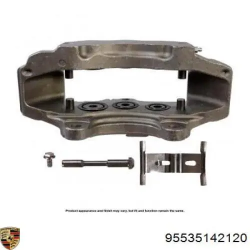 95535142120 Porsche Суппорт тормозной, передний, левый