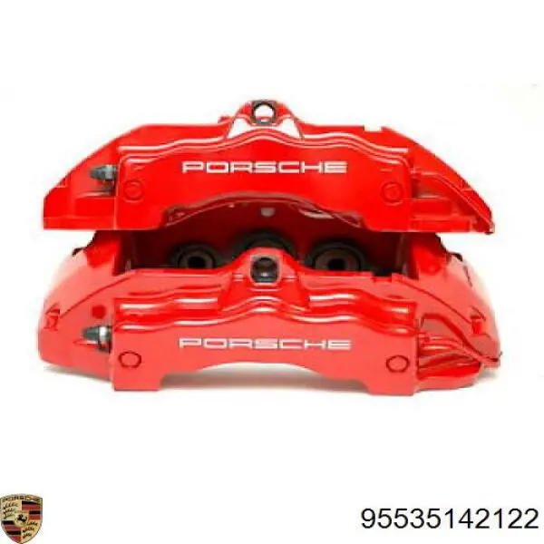 95535142122 Porsche Суппорт тормозной, передний, левый