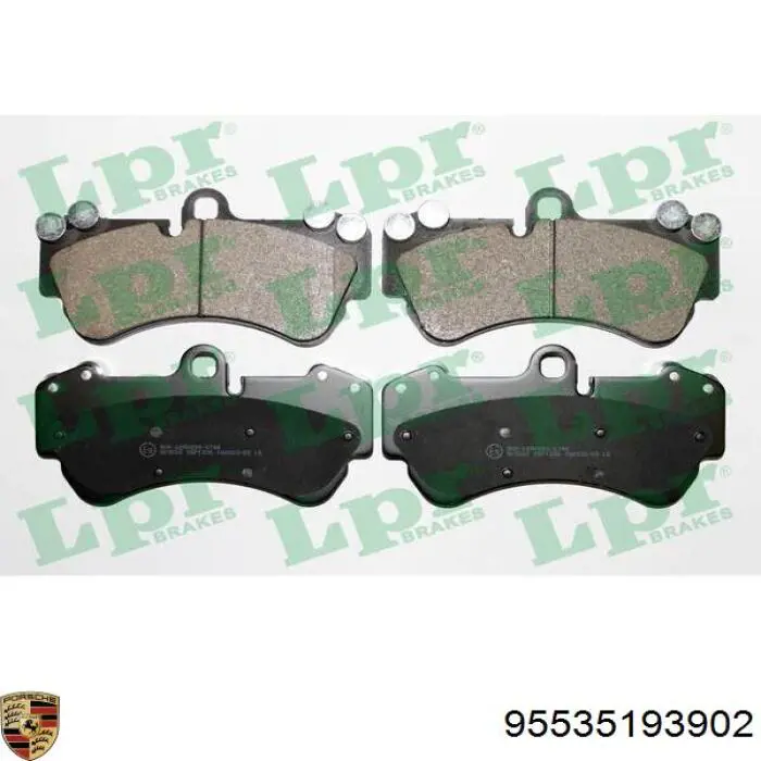 Колодки Porsche 95535193902 цена, от 58.44 USD