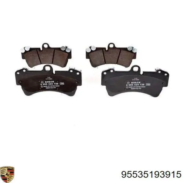 Колодки Porsche 95535193915 цена, от 77.97 USD