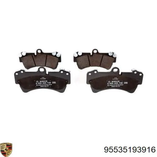 Колодки Porsche 95535193916 цена, от 113.69 USD
