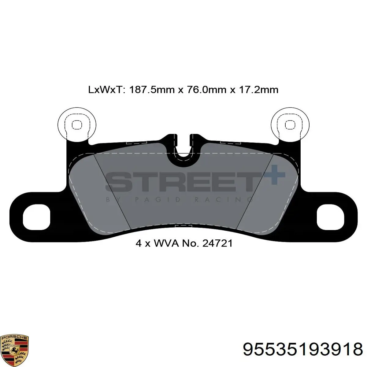Купить 95535193918 Porsche 