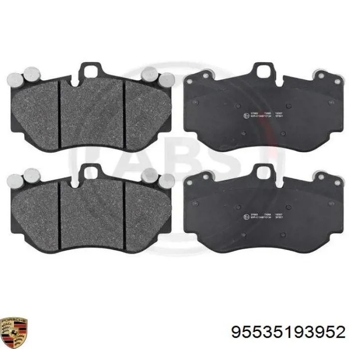 Колодки Porsche 95535193952 цена, от 80.89 USD