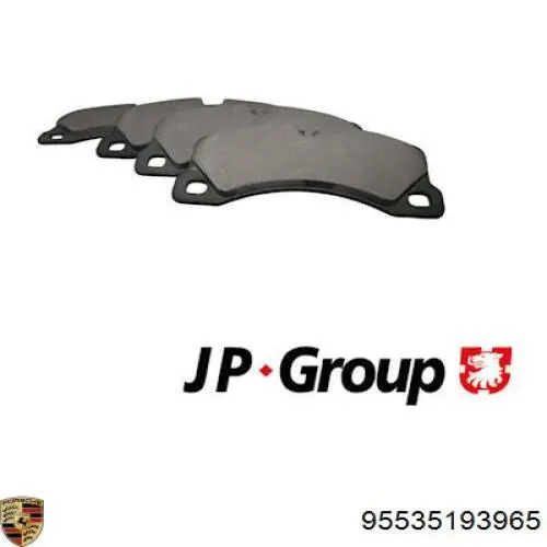 Купить 95535193965 Porsche Колодки тормозные