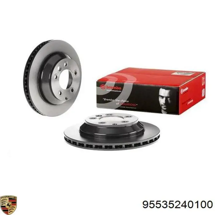 Задний тормозной диск Porsche 95535240100 цена, от 63.35 USD