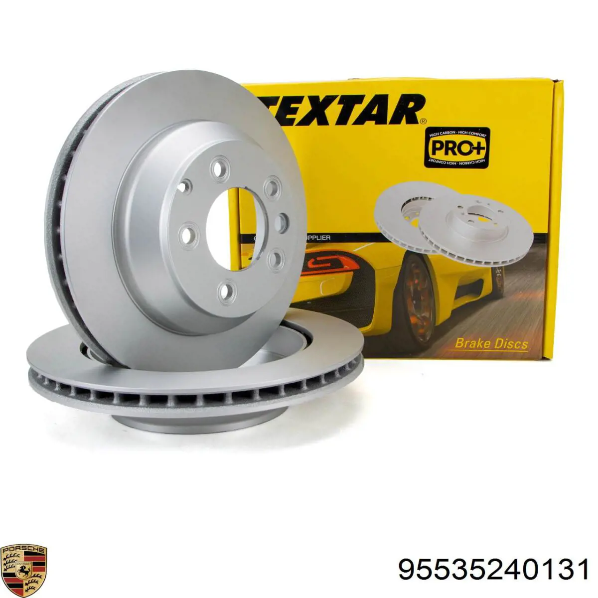 Купить 95535240131 Porsche Диск тормозной задний