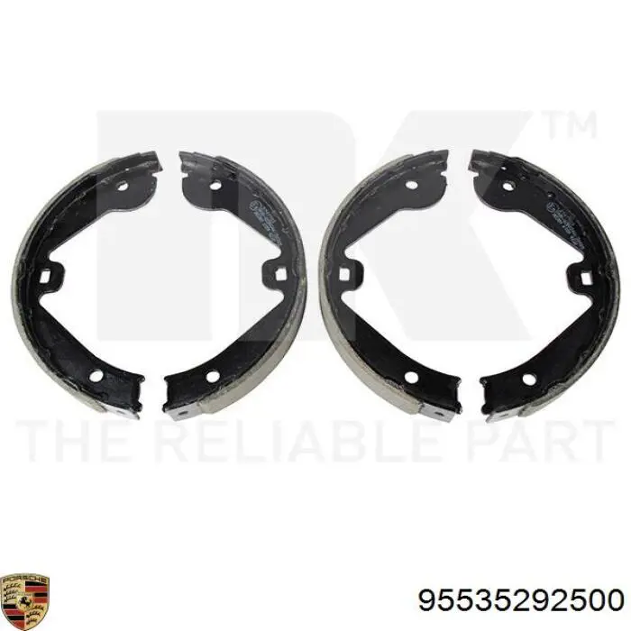 Колодки ручника 95535292500 Porsche