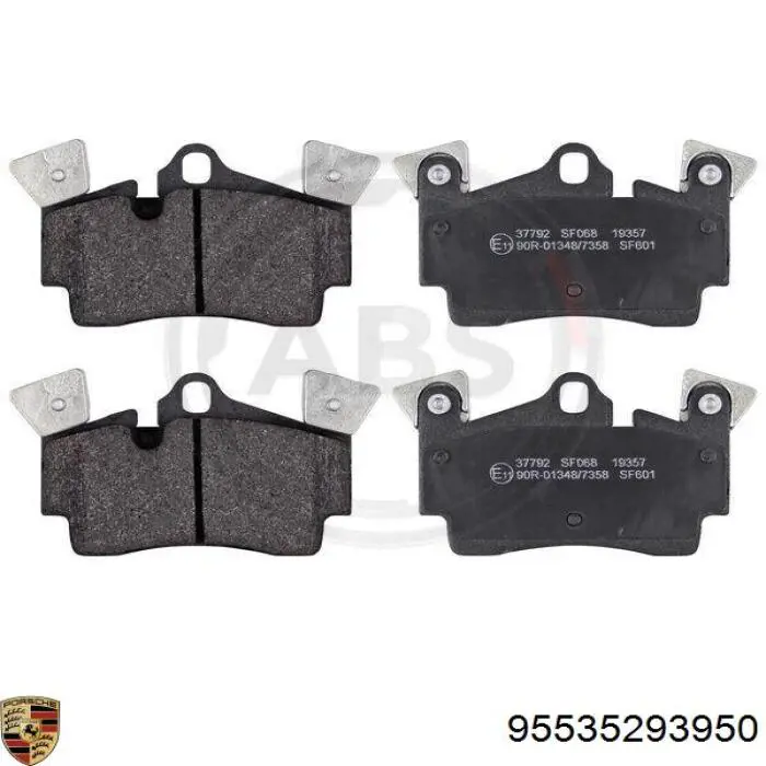 Колодки дисковые  Porsche 95535293950 цена, от 78.82 USD