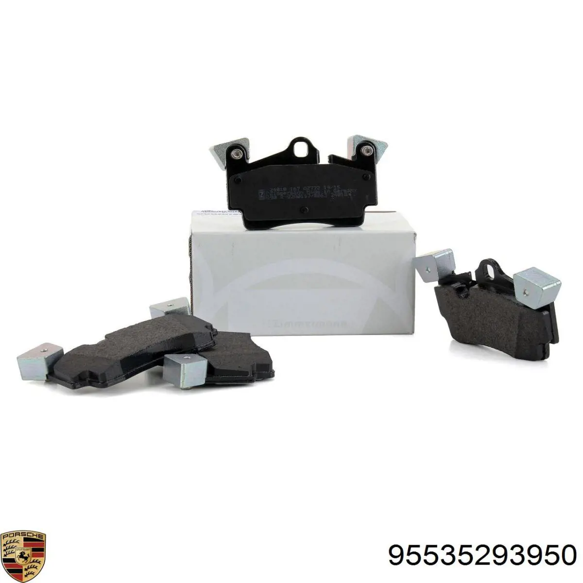 Купить 95535293950 Porsche Колодки тормозные задние, дисковые