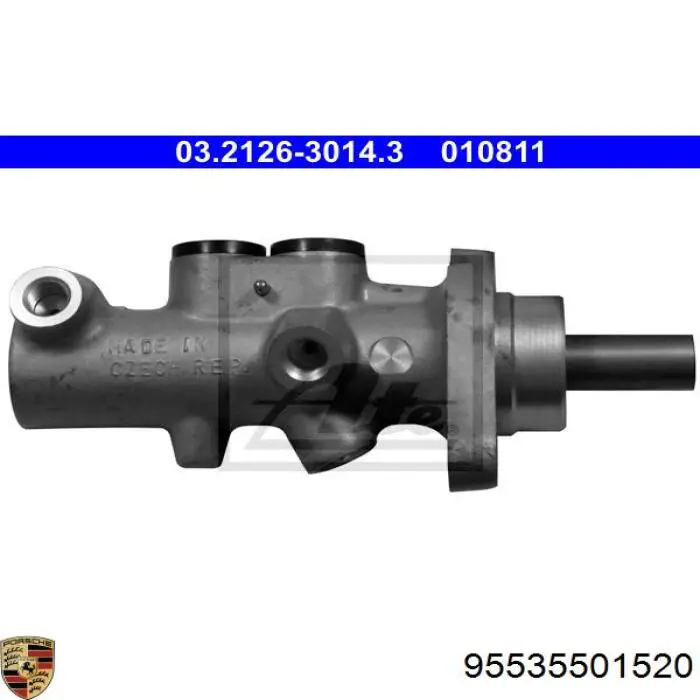 Цилиндр тормозной главный 95535501520 Porsche