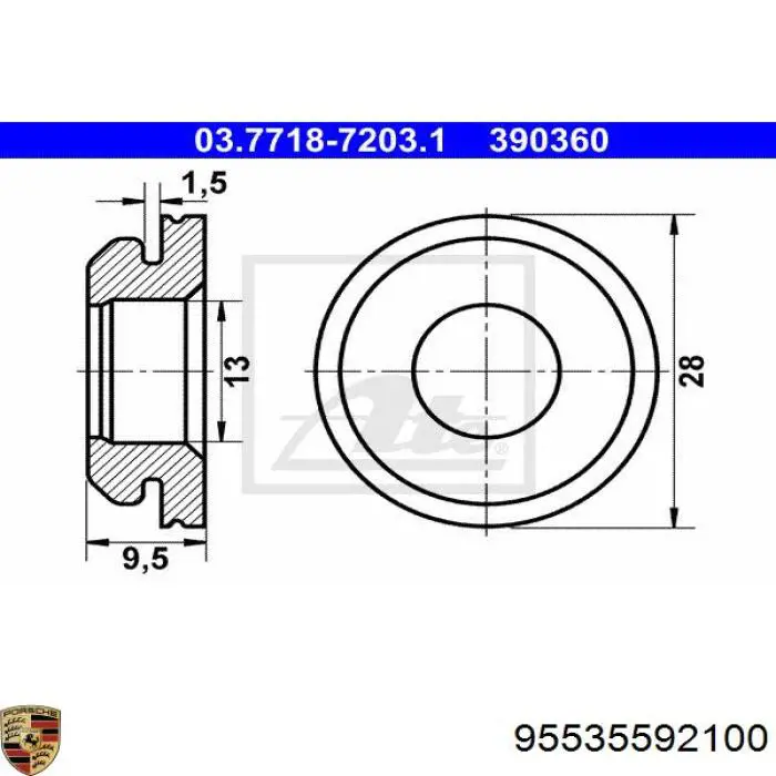 95535592100 Porsche 