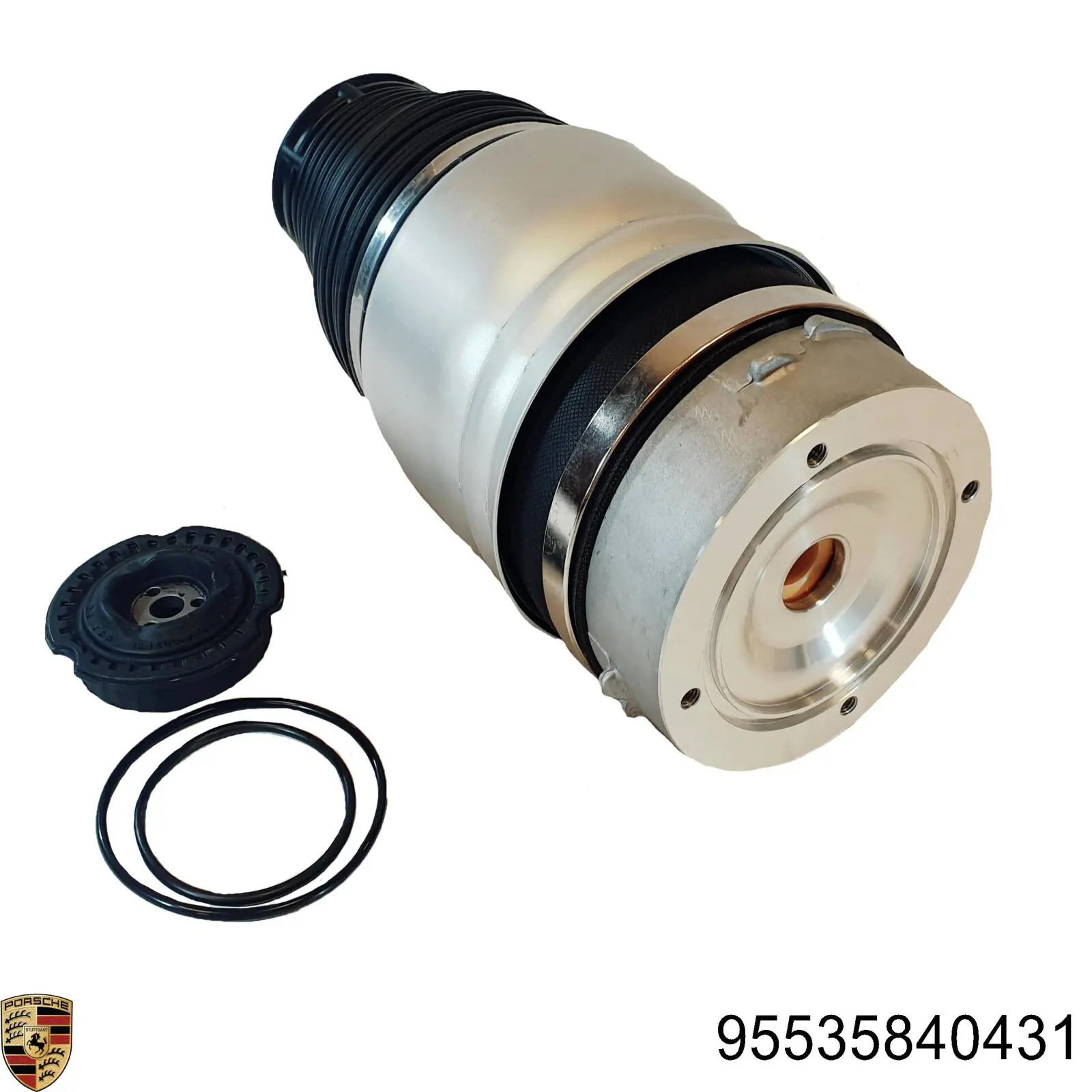 95535840431 Porsche coxim pneumático (suspensão de lâminas pneumática do eixo dianteiro)