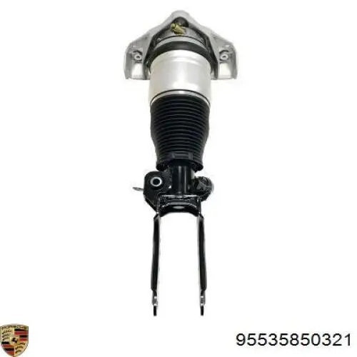 95535850321 Porsche coxim pneumático (suspensão de lâminas pneumática do eixo traseiro)