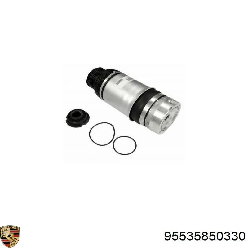 Muelle neumático, suspensión, eje trasero 95535850330 Porsche