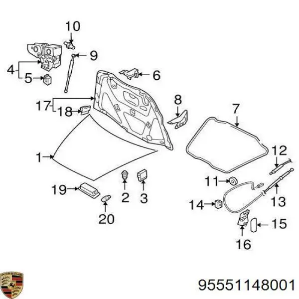  95551148001 Porsche