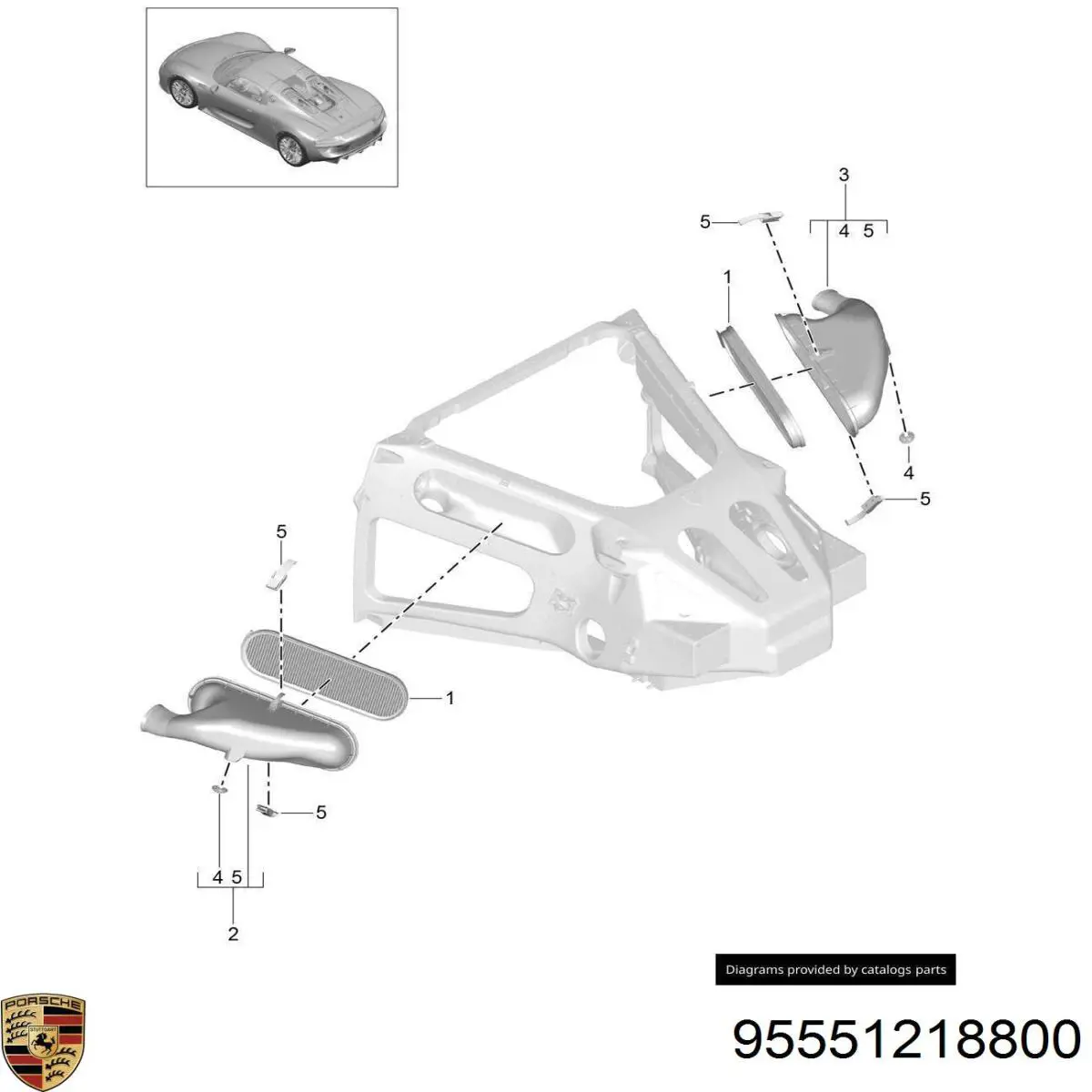  Porsche 95551218800 цена, от 5.08 USD