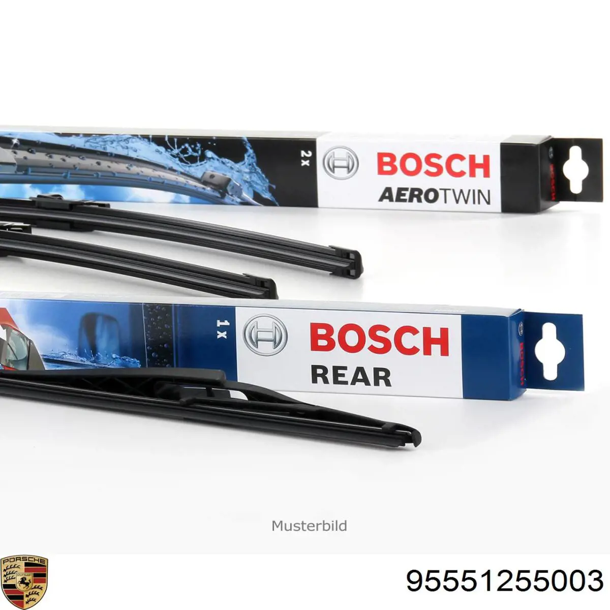 Амортизатор багажника 95551255003 Porsche